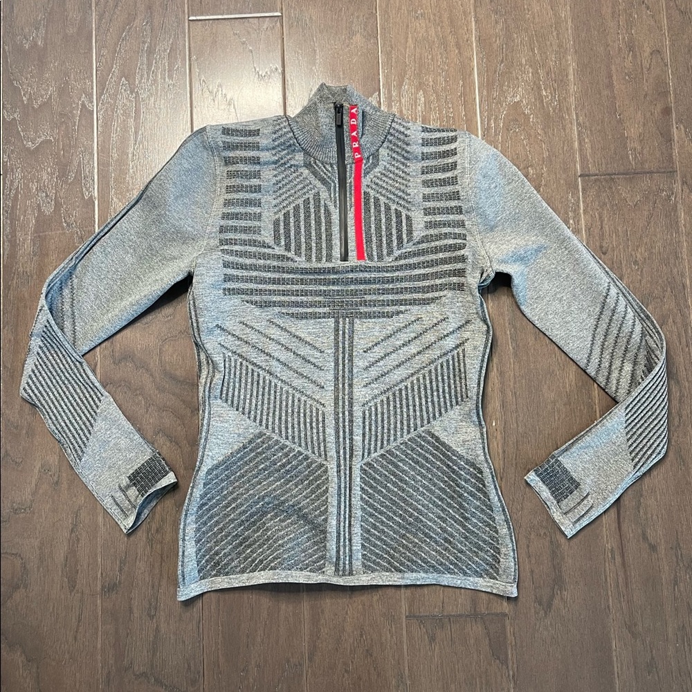 Prada zip up top